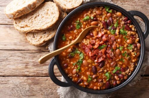 Judías pintas con arroz